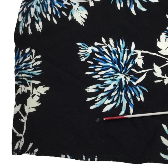 THAKOON Collective Women's Black Floral Deep V Maxi Dress Short Sleeve Size 10 - Picture 8 of 10